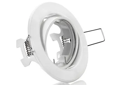 Einbaurahmen aus Metall - Rund - weiß