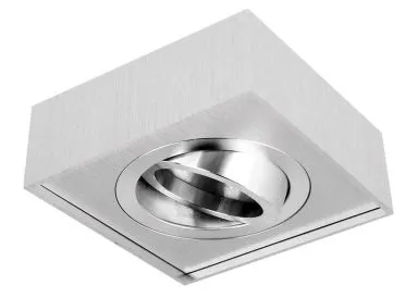 LED line Einbaustrahler CUBO midi Aluminium gebürstet eckig