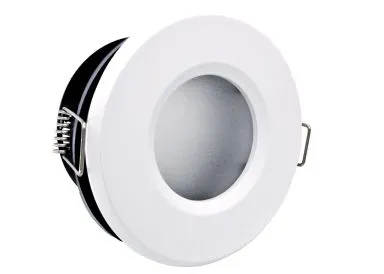 LED line Einbaustrahler weiß rund für Feuchträume IP44, Milchglas