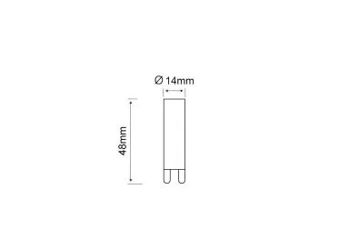 McShine G9 LED Stiftsockellampe 2W 220lm warmweiss