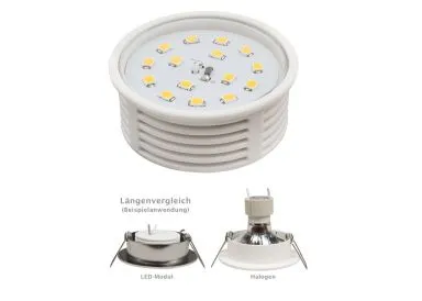 Flat LED Modul McShine, 5W, 400 Lumen, 50x20mm, warmweiß - neutralweiß, dimmbar