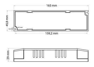 Nextec Montagenetzteile 24V / IP20 / 4,2A / 100W