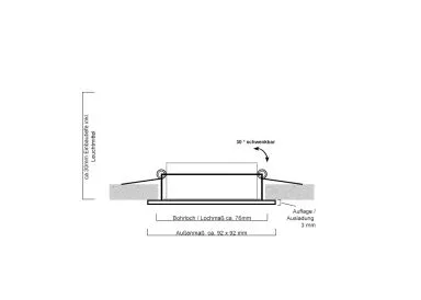 5 x LED Einbaustrahler Set extra flach mit Marken Flat LED Spot McShine 5 Watt Aluminium BiColor Eckig Dimmbar 40 Watt Ersatz