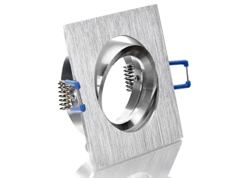 Einbaustrahler aus Aluminium BiColor Quadrat Klickverschluß