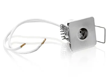 Massiver Einbauspot eisengebürstet 4eckig - Sternenhimmel