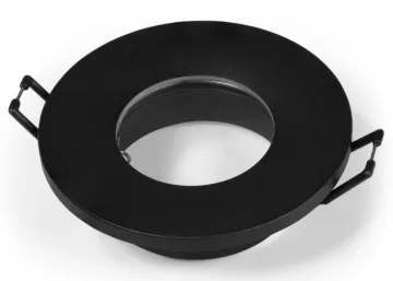 IP44 Aluminium Einbaustrahler MCSHINE W-30 Rund schwarz matt