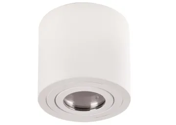 Feuchtraum Aluminium Aufbaustrahler weiss matt rund GU10 IP44