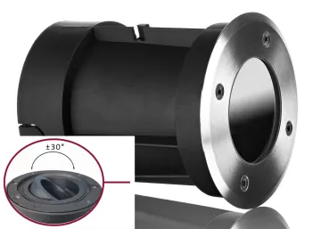 LED Boden Einbaustrahler GU10 Rund schwenkbar für GU10, MR16 oder Module