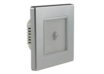 LED Wand-Einbauleuchte EBL 86 PIR 1,8W, 3000k, warmweiß, Rahmen silber...