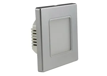 LED Wand-Einbauleuchte EBL 86 2,5W, 3000k, warmweiß, Rahmen silber