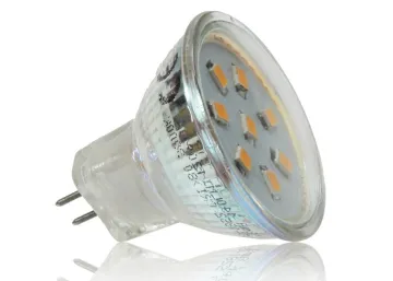 ChiliTec LED Strahler MR11, 8x 2835 SMD LEDs 12V, 2W, 169 Lumen, 3000k /...