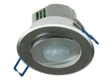 Decken-Einbau Bewegungsmelder Aluminium 360 Grad auch für LED