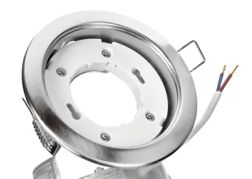 GX53 Einbaurahmen Metall rund eisengebürstet