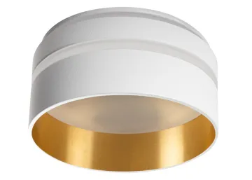 Kanlux Einbaustrahler GOVIK ST weiß gold rund dreifacher Lichtaustritt DSO-W/G