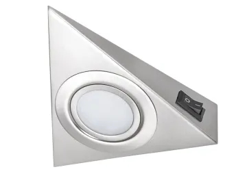 Kanlux Möbelunterbauleuchte G4 - chrom matt mit Schalter - ZEPO LFD-T02/S-C/M