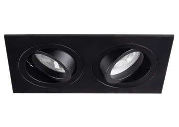 Kanlux Deckenleuchte SEIDY CT-DTL250-B/M Einbau schwenkbar schwarz matt eckig...