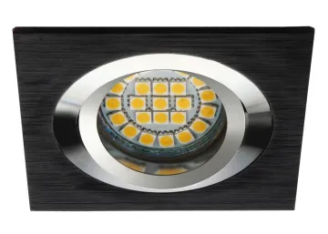 Kanlux Einbaurahmen aus Aluminium BiColor Quadrat Schwarz Deckenleuchte SEIDY...