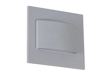 Kanlux LED-Wandeinbauleuchte Treppenleuchte ERINUS grau eckig doppelter...