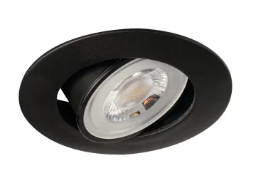 Kanlux Downlight FIZU LED 4,8W Rahmen schwarz schwenkbar kaltweiss