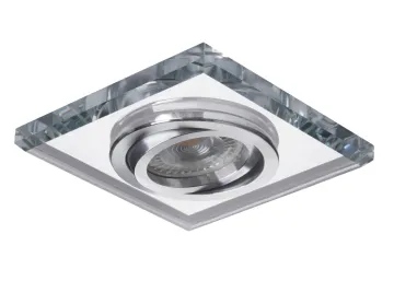 Einbaurahmen klares Kristallglas - Eckig - Schnellspannkopf - flach -...