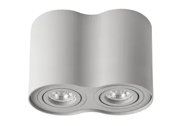 Kanlux Aluminium Aufbaustrahler silber matt BORD DLP-250 zwei Lichtquellen