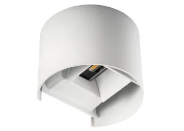 Kanlux Aluminium UP/Down REKA 7W IP54 weiß halbrund Abstrahlwinkel einstellbar