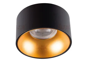 KANLUX Einbaudownlight MINI RITI GU10 schwarz/gold