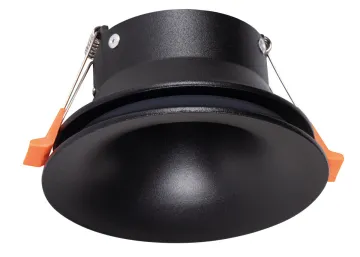 Kanlux Einbaustrahler AJAS DSO schwarz rund doppelter Lichtaustritt