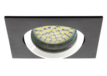 Kanlux Einbaustrahler aus Aluminium BiColor Quadrat Schwarz GWEN CT