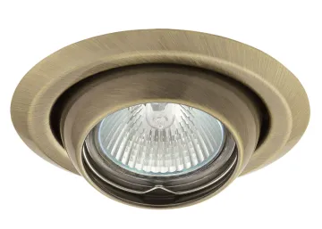 Deckeneinbauleuchte Kanlux Argus altmessing matt rund Einbaustrahler