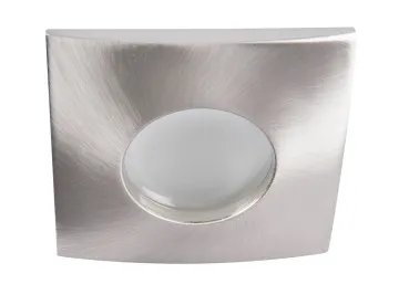 Kanlux Einbaustrahler QULES chrom matt eckig für Feuchträume IP44, mattes...