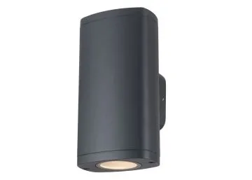 Kanlux Außenleuchte Wandleuchte ZEVI EL 2GU10 G graphit 2 x GU10 Up&Down