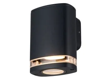 Kanlux Außenleuchte Wandleuchte ZEVI W EL 1GU10 B schwarz 1 x GU10