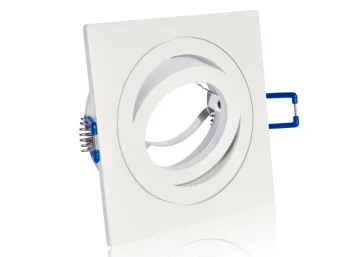 Premium Einbaurahmen aus Aluminium weiss matt eckig