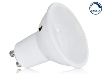 GU10 LED Leuchtmittel 4,8 Watt CCT mit Milchglas 230V dimmbar