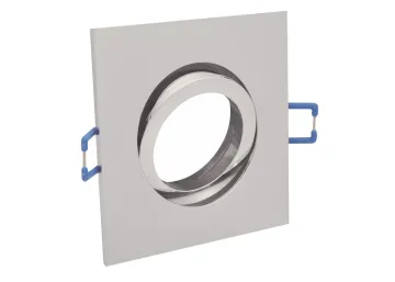 Einbaurahmen aus Aluminium chrom glänzend Quadrat Klickverschluss geeignet...