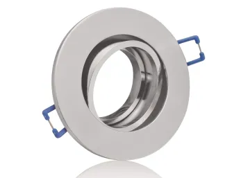 Einbaurahmen aus Aluminium chrom glänzend rund Klickverschluss geeignet auch...