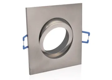 Einbaurahmen aus Aluminium Optik Eisengebürstet Quadrat Klickverschluss...