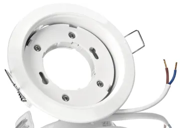 GX53 Einbaurahmen Metall rund weiß