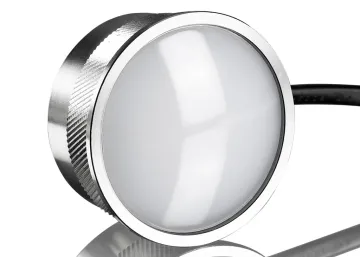 Flat LED Modul 5W Dimmbar Ultraflach 50mm Aluminium Milchglas