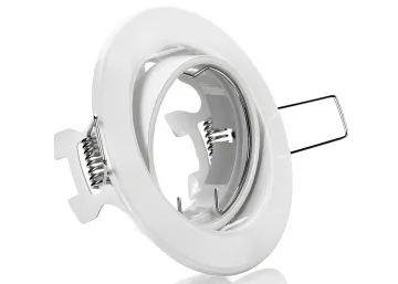 Einbaurahmen aus Metall - Rund - weiß