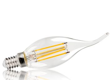 KANLUX Filament LED-Leuchtmittel Flamme XLED C35F E14 5-9W-WW warmweiss KANLUX Filament LED-Leuchtmittel Flamme XLED C35F E14 5-9W-WW warmweiss