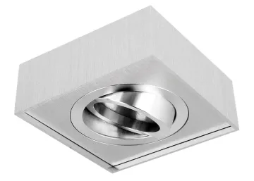 LED line Einbaustrahler CUBO midi Aluminium gebürstet eckig