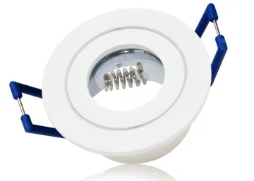 Druckguss Einbaustrahler weiß matt IP44 Feuchtraum MR11 / GU4 rund