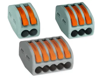 WAGO Montageklemmen Classic alle Leiterarten - 2, 3 oder 5 Klemmstellen -...